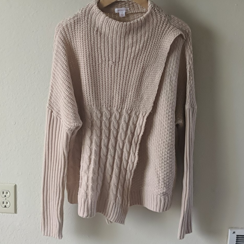 Long sleeve wrap sweater